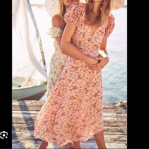 Clemence Dress in Sunset Pink
LoveShackFancy size 2 silk dress in Sunset Pink